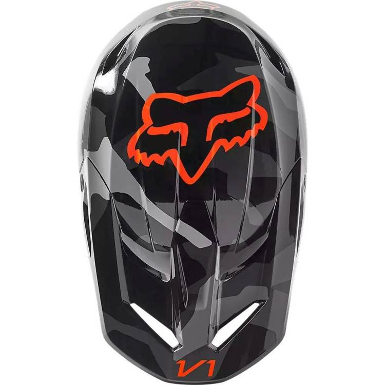 CASCO OFFROAD FX V1 BNKR HELMET DOT ECE GREY CAMO | FOX RACING
