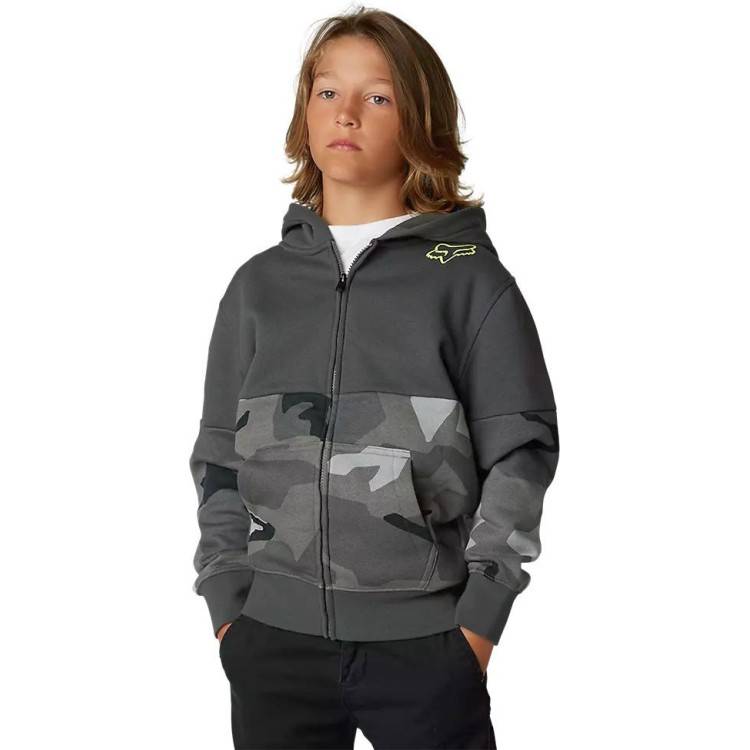 FELPA FX YOUTH LINDON ZIP FLEECE BLACK CAMO | FOX RACING