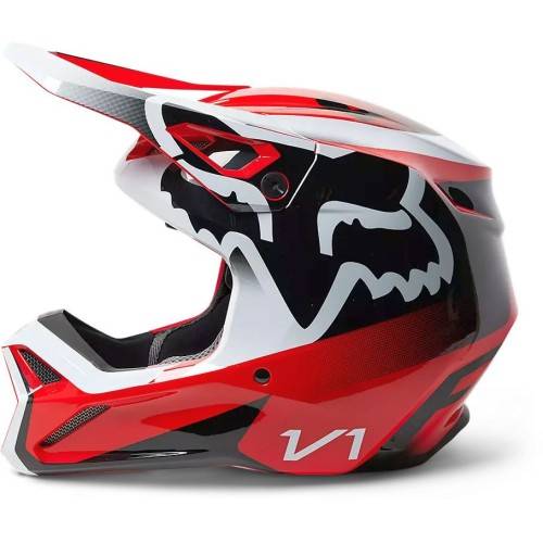 CASCO OFFROAD FX V1 LEED HELMET DOT ECE FLUORESCENT RED | FOX RACING