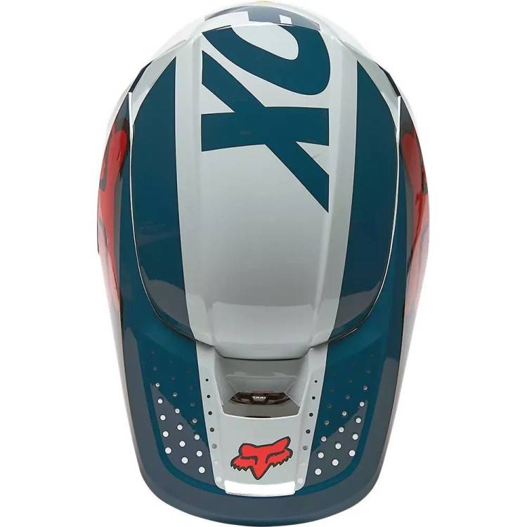 CASCO OFFROAD FX V1 TRICE HELMET, ECE GREY ORANGE | FOX RACING