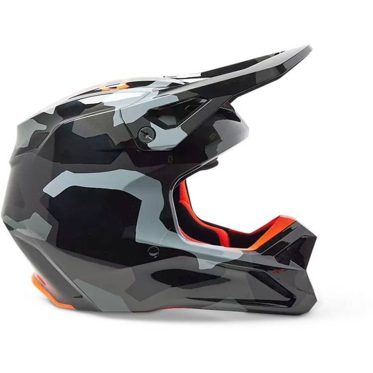 CASCO OFFROAD FX V1 BNKR HELMET DOT ECE GREY CAMO | FOX RACING