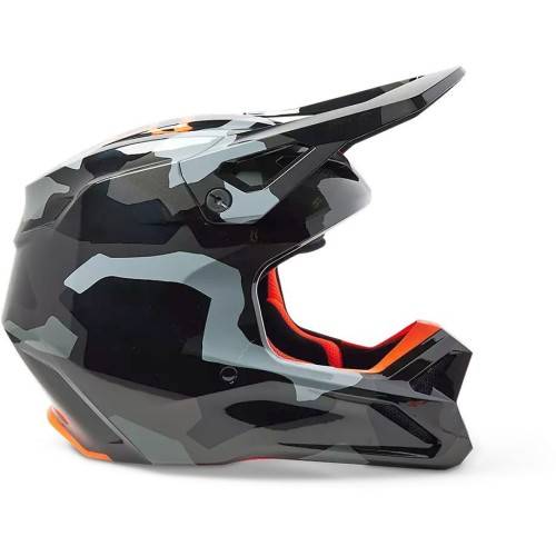CASCO OFFROAD FX V1 BNKR HELMET DOT ECE GREY CAMO | FOX RACING
