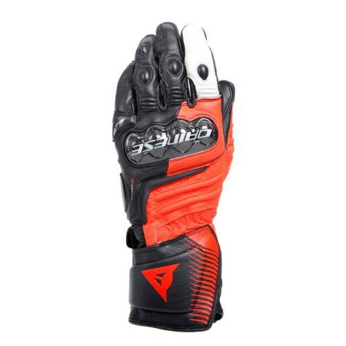 CARBON 4 LONG GUANTI BLACK FLUO-RED WHITE MAN | DAINESE