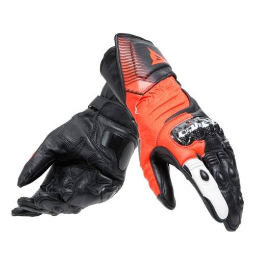 CARBON 4 LONG GUANTI BLACK FLUO-RED WHITE MAN | DAINESE