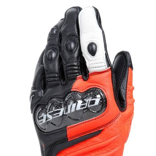 CARBON 4 LONG GUANTI BLACK FLUO-RED WHITE MAN | DAINESE