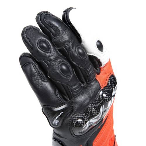 CARBON 4 LONG GUANTI BLACK FLUO-RED WHITE MAN | DAINESE