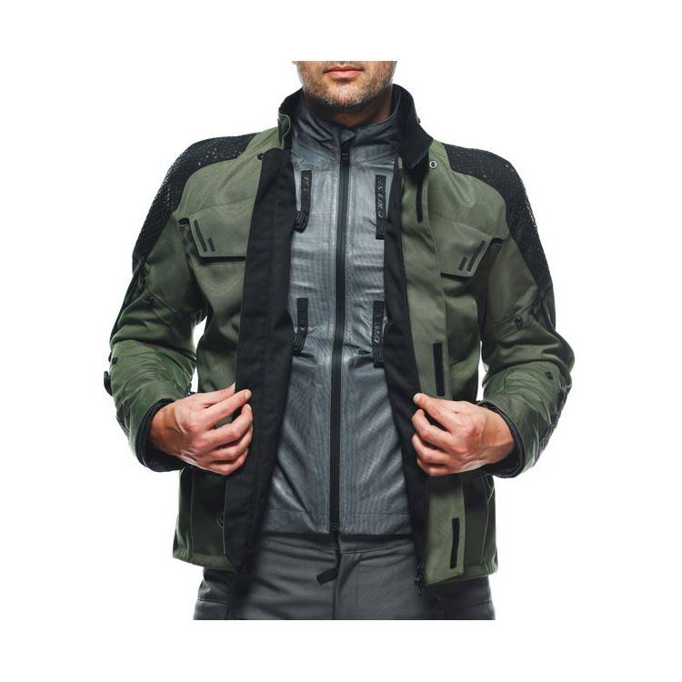 GIACCA LADAKH 3L D-DRY  ARMY-GREEN BLACK MAN | DAINESE