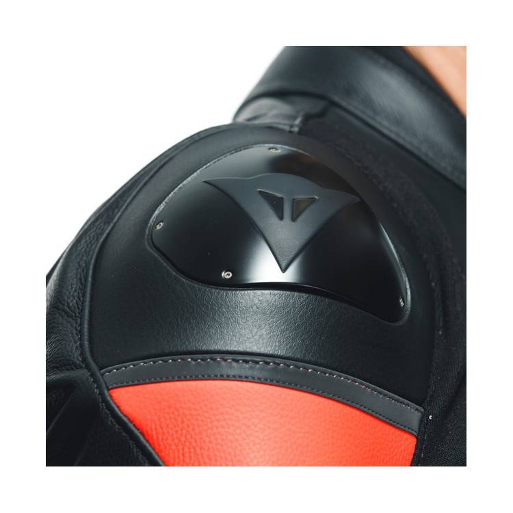 GIACCA RACING 4 PELLE  BLACK FLUO-RED MAN | DAINESE