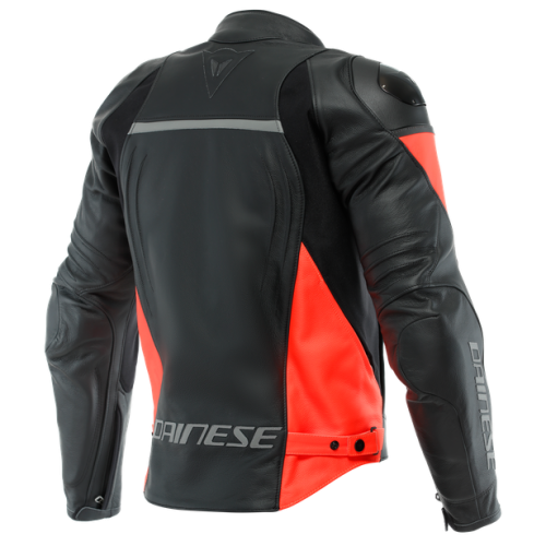 GIACCA RACING 4 PELLE  BLACK FLUO-RED MAN | DAINESE