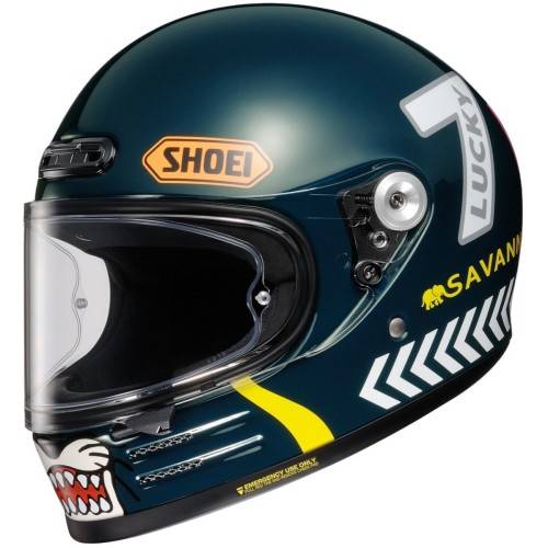 CASCO INTEGRALE GLAMSTER CHEETAH CUSTOM CYCLES TC2 | SHOEI