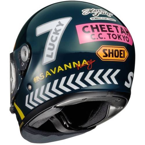 CASCO INTEGRALE GLAMSTER CHEETAH CUSTOM CYCLES TC2 | SHOEI
