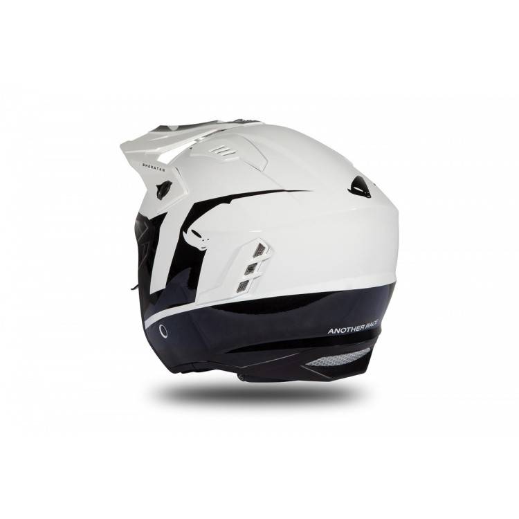 CASCO OFFROAD SHERATAN JET WHITE-BLACK GLOSSY | UFO PLAST