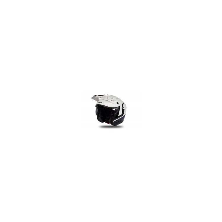 CASCO OFFROAD SHERATAN JET WHITE-BLACK GLOSSY | UFO PLAST