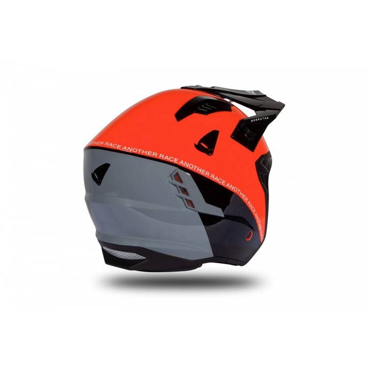 CASCO OFFROAD SHERATAN JET RED-BLACK-GREY GLOSSY | UFO PLAST