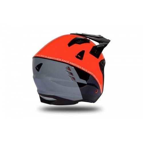 CASCO OFFROAD SHERATAN JET RED-BLACK-GREY GLOSSY | UFO PLAST