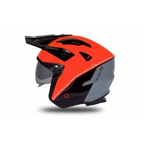 CASCO OFFROAD SHERATAN JET RED-BLACK-GREY GLOSSY | UFO PLAST