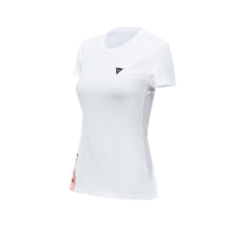 DAINESE T-SHIRT LOGO LADY WHITE BLACK | DAINESE