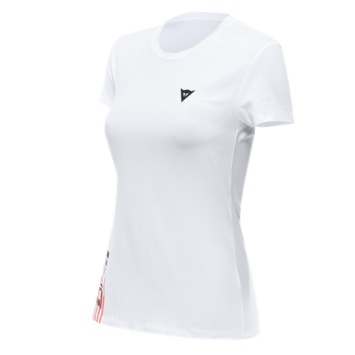 DAINESE T-SHIRT LOGO LADY WHITE BLACK | DAINESE