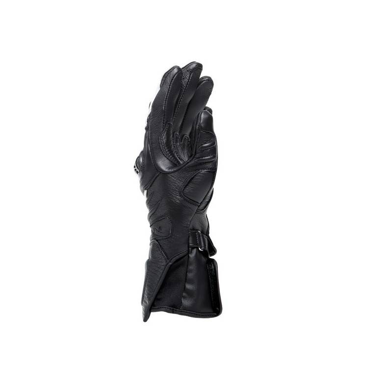 CARBON 4 LONG LADY LEATHER GLOVES BLACK BLACK WHITE | DAINESE