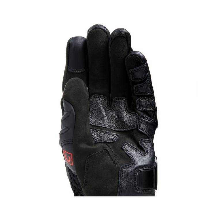 CARBON 4 SHORT LEATHER GLOVES BLACK BLACK | DAINESE