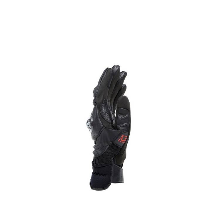 CARBON 4 SHORT LEATHER GLOVES BLACK BLACK | DAINESE