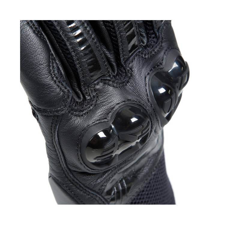 MIG 3 UNISEX LEATHER GLOVES BLACK BLACK | DAINESE