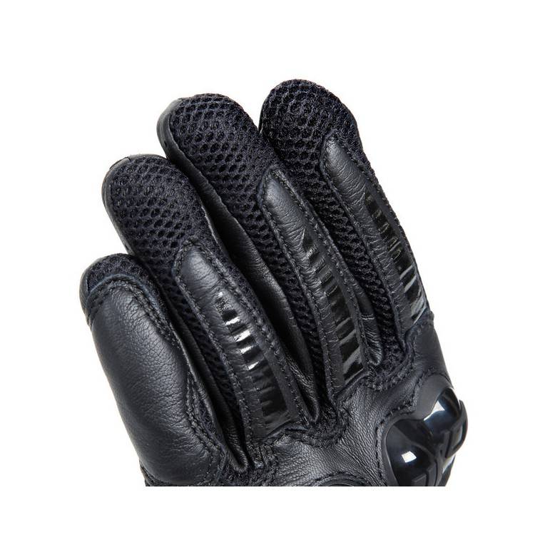 MIG 3 UNISEX LEATHER GLOVES BLACK BLACK | DAINESE