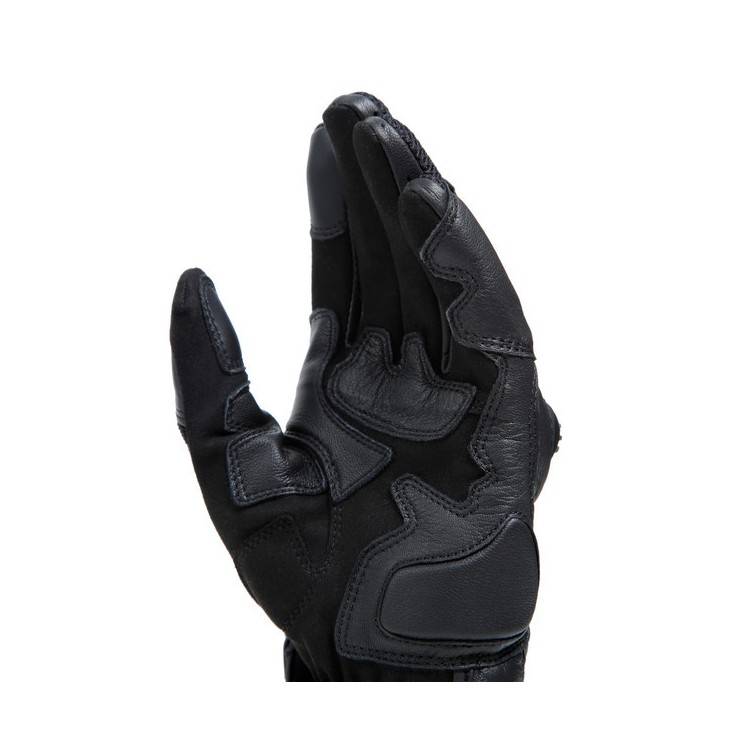 MIG 3 UNISEX LEATHER GLOVES BLACK BLACK | DAINESE
