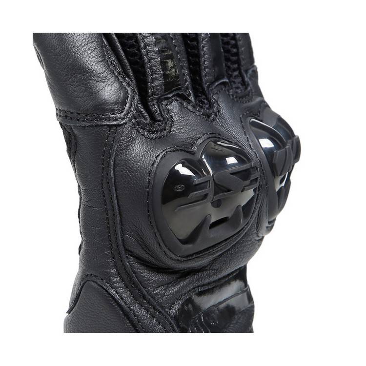 MIG 3 UNISEX LEATHER GLOVES BLACK BLACK | DAINESE