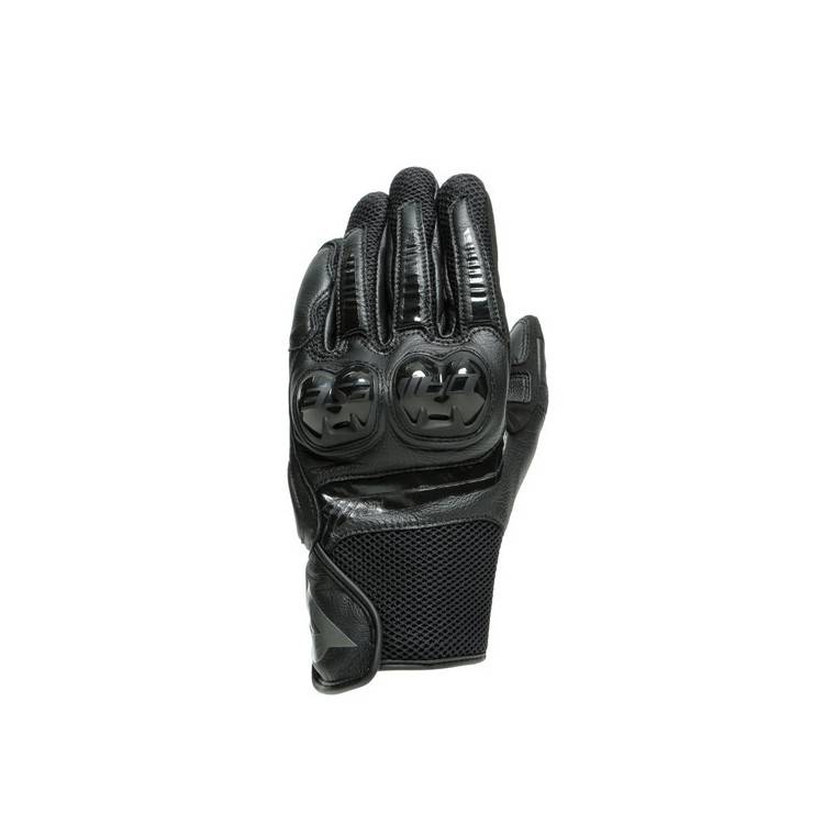 MIG 3 UNISEX LEATHER GLOVES BLACK BLACK | DAINESE