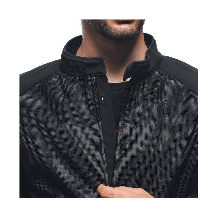 IGNITE AIR TEX JACKET BLACK BLACK GRAY-REFLEX | DAINESE
