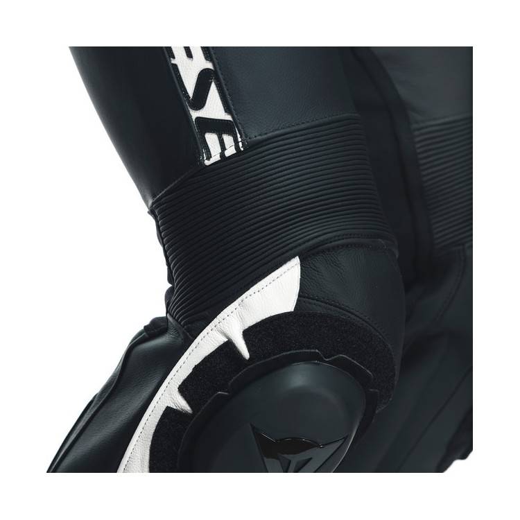 AVRO 4 LEATHER 2PCS SUIT BLACK-MATT BLACK-MATT WHITE | DAINESE
