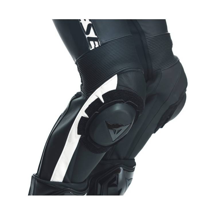 AVRO 4 LEATHER 2PCS SUIT BLACK-MATT BLACK-MATT WHITE | DAINESE