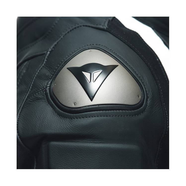 AVRO 4 LEATHER 2PCS SUIT BLACK-MATT BLACK-MATT WHITE | DAINESE