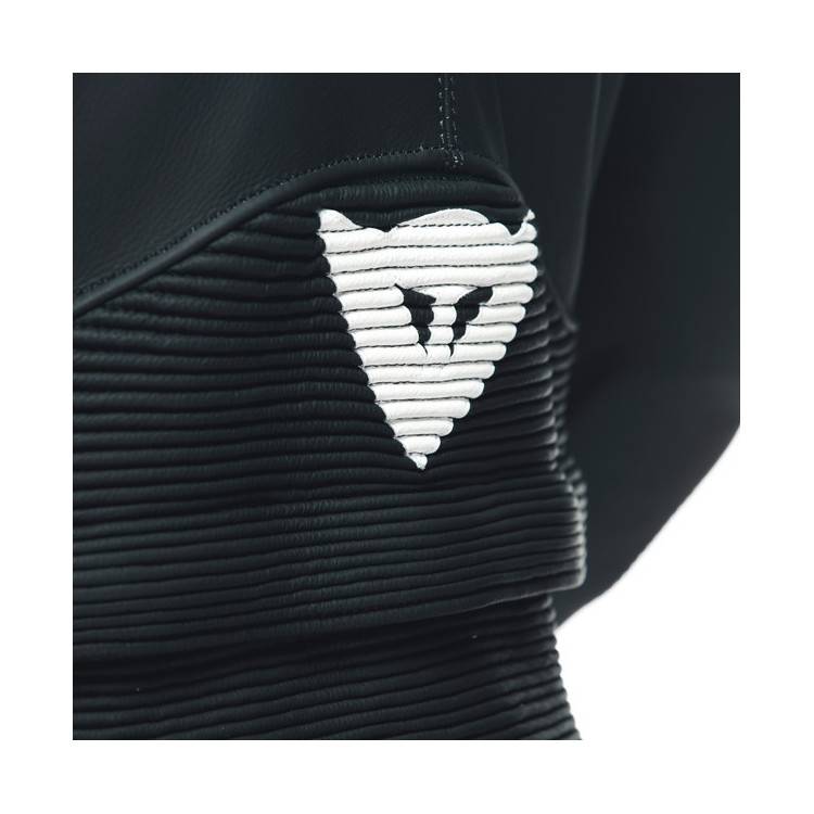 AVRO 4 LEATHER 2PCS SUIT BLACK-MATT BLACK-MATT WHITE | DAINESE
