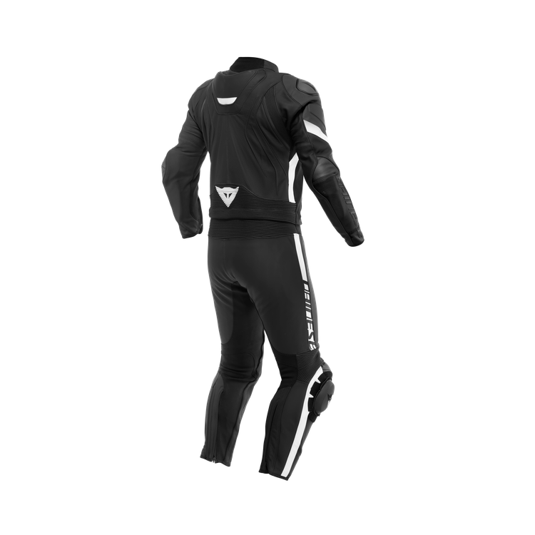 AVRO 4 LEATHER 2PCS SUIT BLACK-MATT BLACK-MATT WHITE | DAINESE