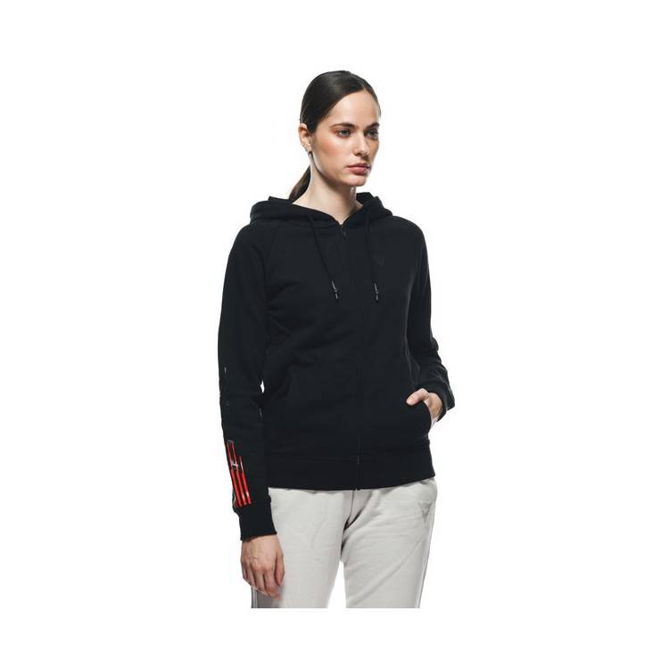 DAINESE HOODIE LOGO LADY BLACK BLACK | DAINESE