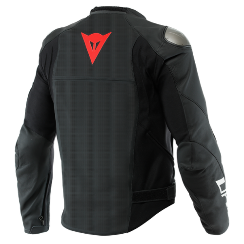 SPORTIVA LEATHER JACKET PERF. BLACK-MATT BLACK-MATT BLACK-MATT | DAINESE
