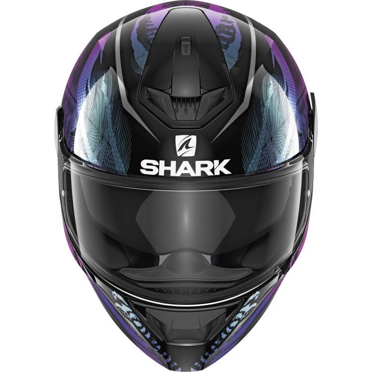 CASCO D-SKWAL 2 SHIGAN   BLACK VIOLET GLITTER | SHARK