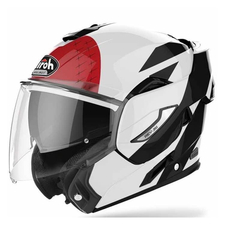 CASCO REV 19 LEADEN ROSSO LUCIDO | AIROH