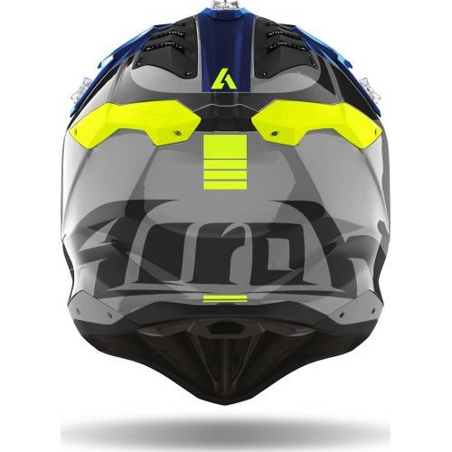 CASCO AVIATOR 3 PUSH BLU LUCIDO | AIROH