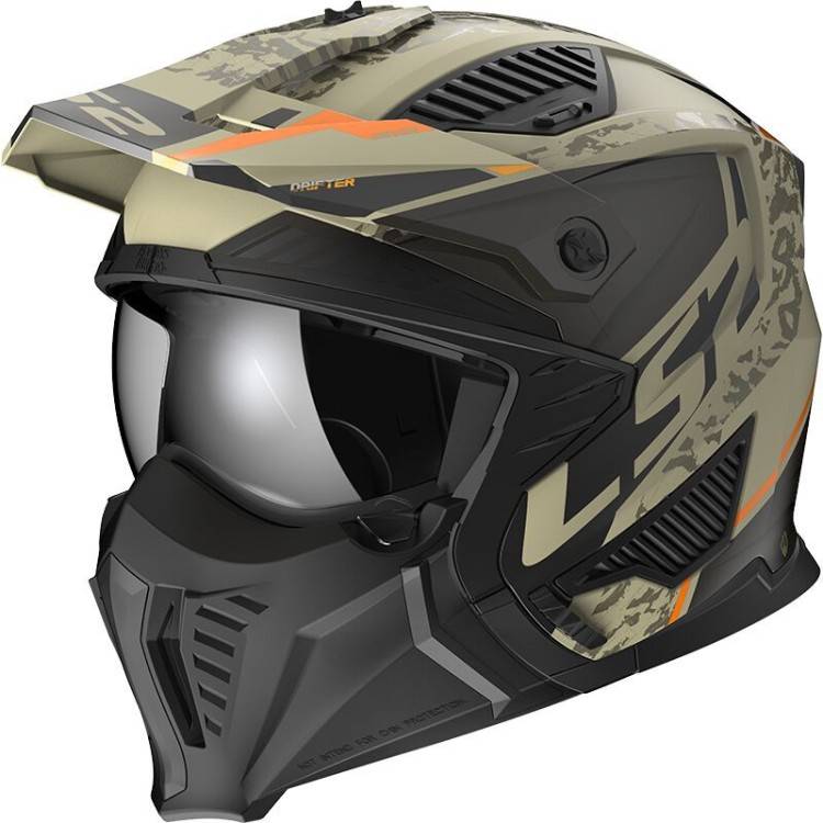 CASCO JET LS2 OF606 DRIFTER SOLID MATT SAND-06  | LS2