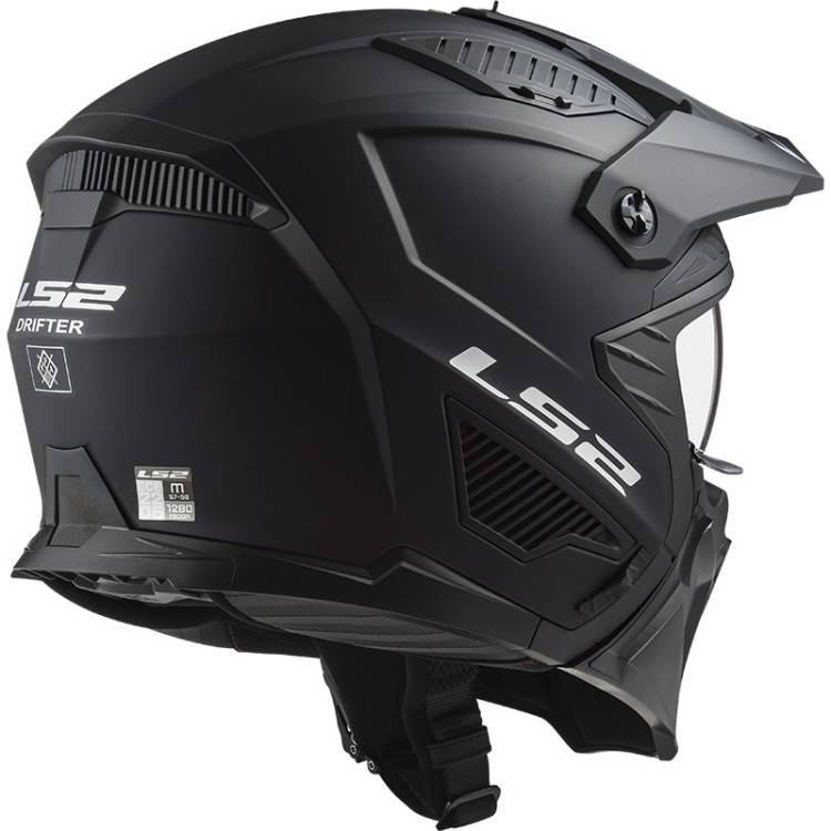 CASCO JET LS2 OF606 DRIFTER SOLID MATT BLACK-06  | LS2