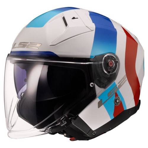 CASCO JET LS2 OF603 INFINITY II SPECIAL GL.WHITE BLUE-06  | LS2
