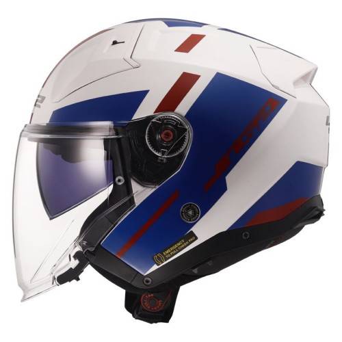 CASCO JET LS2 OF603 INFINITY II SPECIAL GL.WHITE BLUE-06  | LS2