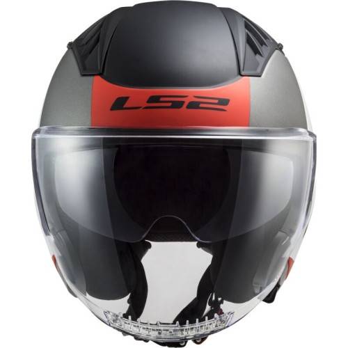 CASCO JET LS2 OF600 COPTER II URBANE M.WHITE RED-06  | LS2