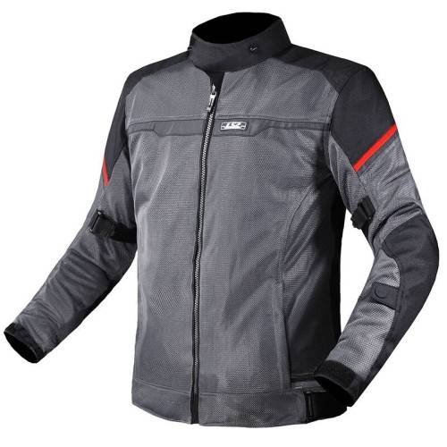 GIACCA RIVA MAN JACKET BLACK DARK GREY RED | LS2