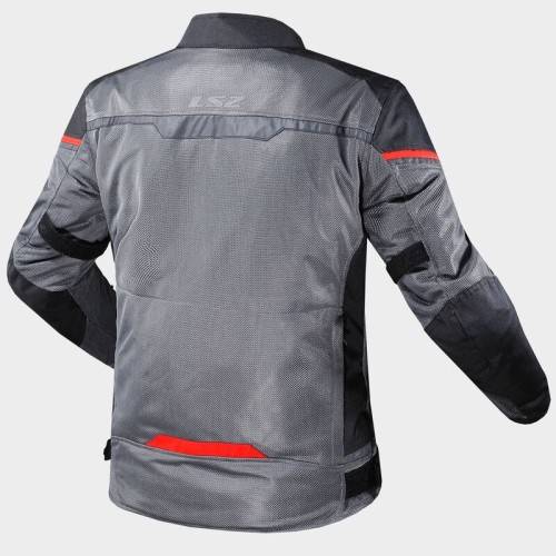 GIACCA RIVA MAN JACKET BLACK DARK GREY RED | LS2