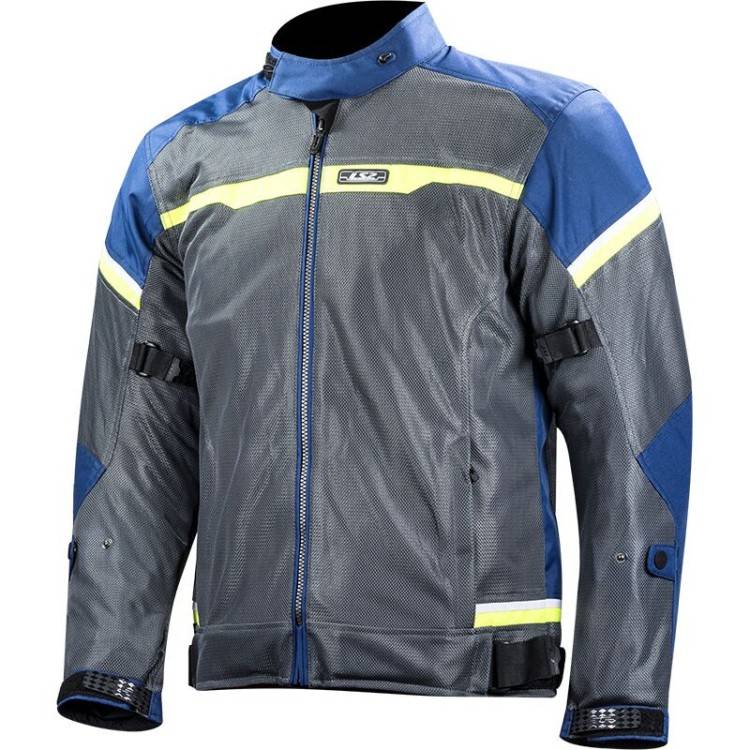 GIACCA RIVA MAN JACKET BLUE DARK GREY H-V YELLOW | LS2