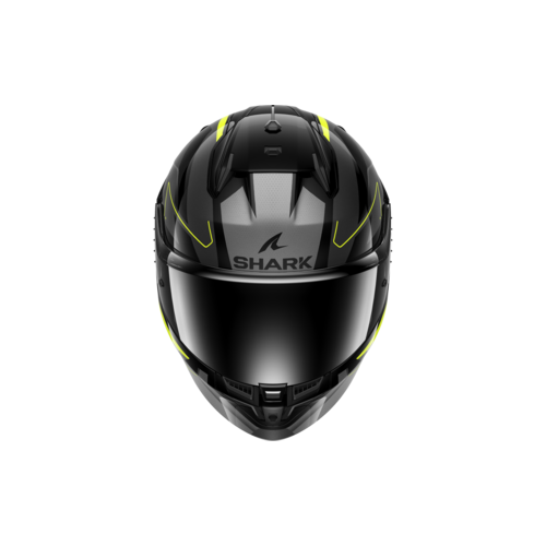 CASCO INTEGRALE D-SKWAL 3 SIZLER  BLACK ANTHRACITE YELLOW | SHARK HELMETS | HE0922EKAY